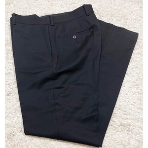 Bar III Slim Fit Black Slacks Dress Pants 33 32 100% wool